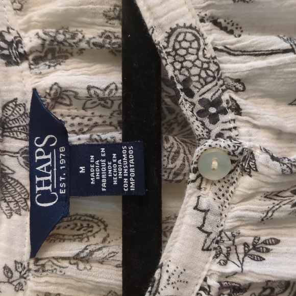 Chaps Women's Floral Blouse - Picture 5 of 7